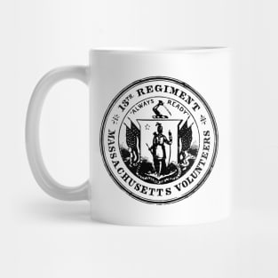 Massachusetts Volunteers 13th Regiment showing Massachusetts state seal Mug